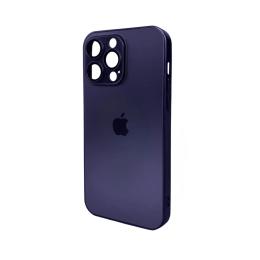 Чохол-накладка AG Glass Matt Frame Color Logo for Apple iPhone 15 Pro Max Deep Purple