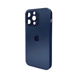 Чохол-накладка AG Glass Matt Frame Color Logo for Apple iPhone 15 Pro Max Navy Blue