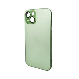 Чохол-накладка AG Glass Matt Frame Color Logo для Apple iPhone 15 Light Green