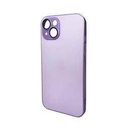 Чохол-накладка AG Glass Matt Frame Color Logo для Apple iPhone 15 Light Purple