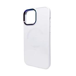 Чохол-накладка AG Glass Sapphire MagSafe Logo для Apple iPhone 15 Pro White