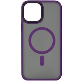 Чохол-накладка EpiK Metal Buttons with MagSafe для Apple iPhone 15 Plus 6.7 Dark Purple