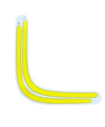 Наклейка Infinity LED Aufkleber Lightbar для Playstation 5 Yellow