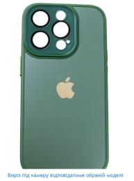 Чохол-накладка Infinity Glass Camera Ledy для Apple iPhone 15 Green + захист камери