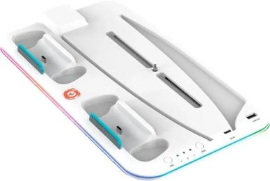 Зарядна станція для геймпада Canyon CS-5 RGB для PS5 White