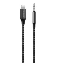 Аудіо-кабель Proove SoundMesh Lightning (тато) - 3.5mm (тато) (1m) Gray