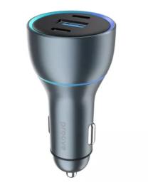 Автомобільний адаптер для телефона Proove Super Charge 130W (2 Type-C + USB) Metal Gray