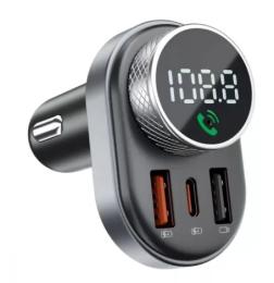 ФМ-модулятор Proove Launcher Sound Link 30W (PD + QC3.0) Type-C + USB Black