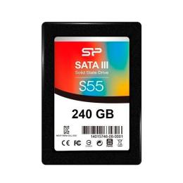 Внутрішній SSD диск Silicon Power Slim S55 (SP240GBSS3S55S25) Black 240GB