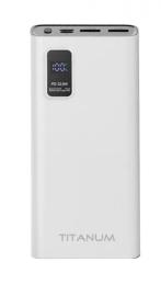 Зовнішній портативний акумулятор Titanum 727S 20000mAh White 22.5W