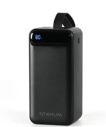 Зовнішній портативний акумулятор Titanum 741S 50000mAh Black 22.5W (TPB-741S-B)