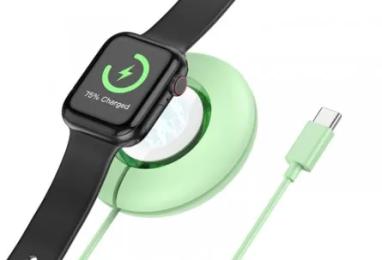 Бездротовий зарядний пристрій Hoco CW51 Wireless charger for iWatch Green