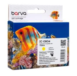 Картридж для принтера BARVA Epson T0804 P50, PX660/660 + /720WD/730WD/820FWD/830FWD Yellow 13 мл(C13T08044010 / C13T08044011 / IC-0804)