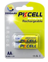 Акумулятор Pkcell AA NI-MH 2600MAH 1.2V 2PCS RTU (AA2600-2B RTU)
