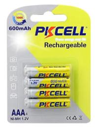 Акумулятор Pkcell AAA NI-MH 600MAH 1.2V 4PCS (AAA600-4B)