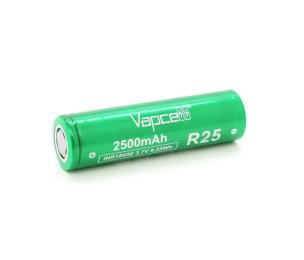 Акумулятор Vapcell 18650 Li-Ion 2500mAh Green (INR18650 R25)