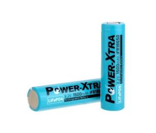 Акумулятор Power-Xtra 18650 LiFePO4 1500mah 3.2V Blue (PX-IFR18650)
