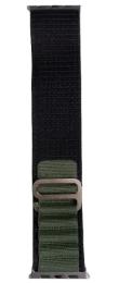 Ремінець для смарт-годинника Infinity Alpine Apple Watch 38mm/40mm Black Green тканина