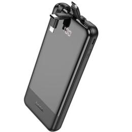 Зовнішній портативний акумулятор Hoco J114 Charger with cable 10 000 mAh Black 10W