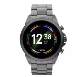 Смарт-годинник Fossil Gen 6 44mm Smoke Stainless Steel (FTW4059)