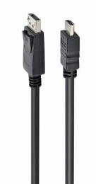 Відео-кабель Cablexpert CC-DP-HDMI-3M DisplayPort (тато) - HDMI (тато), 3m Black