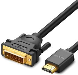 Відео-кабель Ugreen HD106 HDMI (тато) - DVI (тато) 1m Black (UGR-30116)