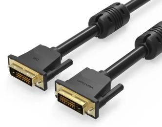Відео-кабель Vention (EAABF) DVI (тато)  -  DVI (тато) 1m Black