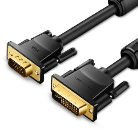 Відео-кабель Vention (EACBI) DVI (тато)  -  VGA (тато) 3m Black
