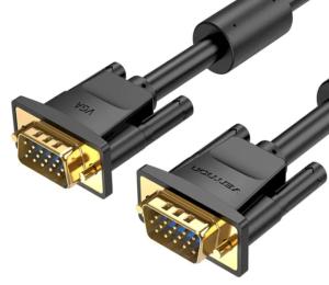 Відео-кабель Vention (DAEBH) VGA (3 + 6) (тато)  -  VGA (3 + 6) (тато) 2m Black