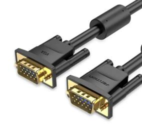 Відео-кабель Vention (DAEBI) VGA (3 + 6) (тато)  -  VGA (3 + 6) (тато) 3m Black