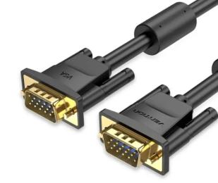 Відео-кабель Vention (DAEBJ) VGA (3 + 6) (тато)  -  VGA (3 + 6) (тато) 5m Black