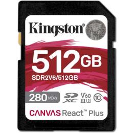 Карта памяті Kingston SDXC Canvas React Plus 512GB (SDR2V6/512GB)