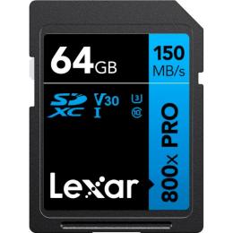 Карта памяті Lexar SDXC High Performance 800x Pro 64GB (LSD0800P064G-BNNNG)