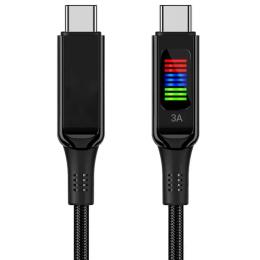 Дата-кабель Acefast C7-03 USB-C (тато)  -  USB-C (тато) Black