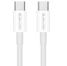 Дата-кабель Jellico B1 Type-C (тато)  -  Type-C (тато) 1m White 60W