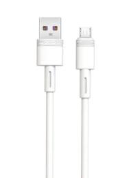 Дата-кабель XO NB-Q166 USB Type-A (тато)  -  microUSB (тато) 1m White 5A