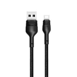Дата-кабель XO NB55 USB Type-A (тато)  -  Ttype-C (тато) 1m Black