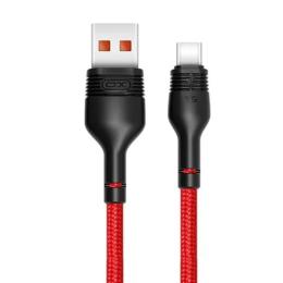 Дата-кабель XO NB55 USB Type-A (тато)  -  Ttype-C (тато) 1m Red