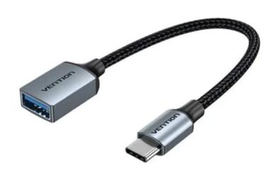 Перехідник Vention (CCXHB) USB 3.0 C (тато) - USB Type-A (мама) 0.15m Gray
