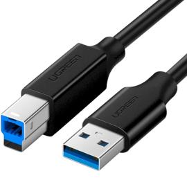 Дата-кабель Ugreen US210 USB 3.0 A (тато)  -  USB Type-B (тато) 2m Black (UGR-10372)