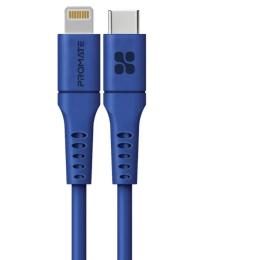 Дата-кабель Promate powerlink-200 Lightning (тато)  -  USB Type-C (тато) 2m Blue