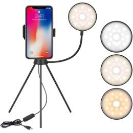 Кільцева лампа Puluz SYA0014601 + Tripod for Smartphone