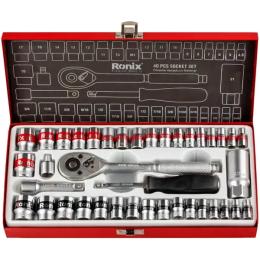 Набір інструментів Ronix RH-2641 1/4, 3/8 34шт 40пр