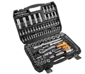 Набір інструментів Neo Tools 10-212 1/2, 1/4, CrV 108 шт