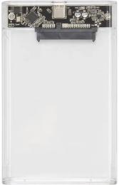 Зовнішня кишеня для диска PowerPlant 2.5 SATA USB3.1 (HC380299) Transparent