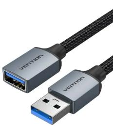 Кабельний подовжувач Vention (CBLHF) USB (тато)  -  USB V 3.0 (мама), 1m Black