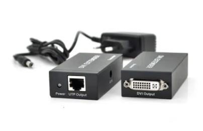Подовжувач сигналу Voltronic DVI 60m RJ-45 Black