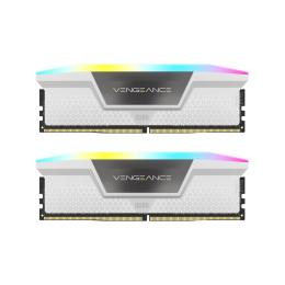 Оперативна память Corsair 32GB (2x16GB) DDR5 6000 MHz Vengeance RGB (CMH32GX5M2B6000C30W) White