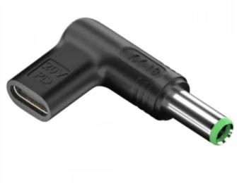 Перехідник Infinity 20V Power Delivery Type-C (мама)  -  DC (тато) 6.3 * 3.0мм Black