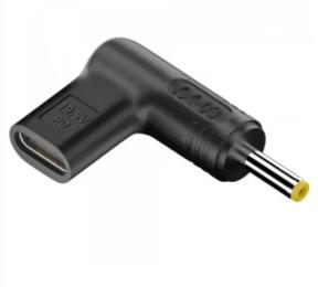 Перехідник Infinity HP 20V Power Delivery Type-C (мама) - DC (тато) 4.0 * 1.7мм Black